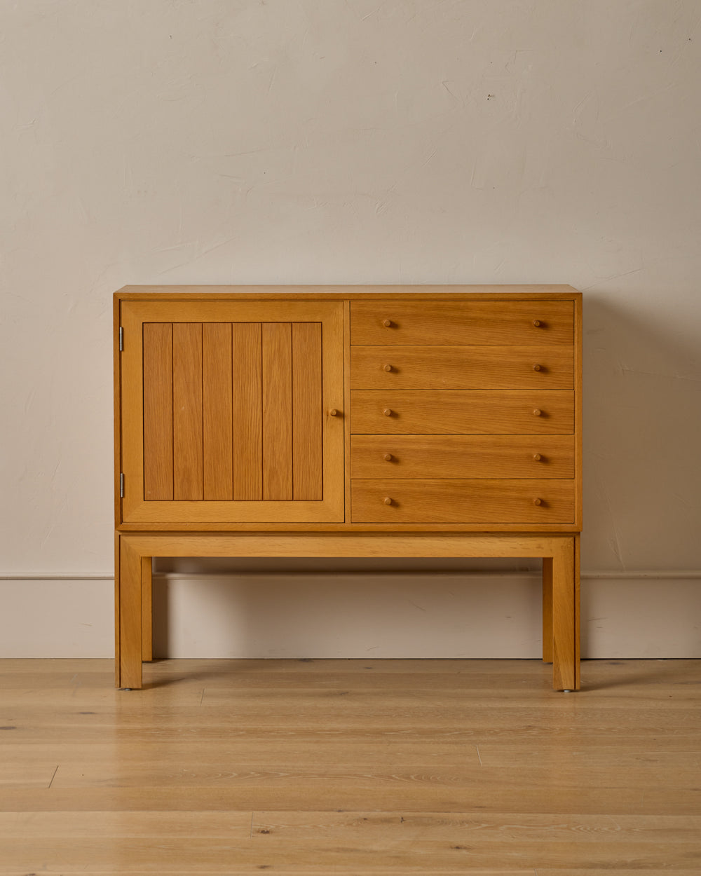 Oak Cabinet with Drawers by Rud Thygesen & Johnny Sorensen