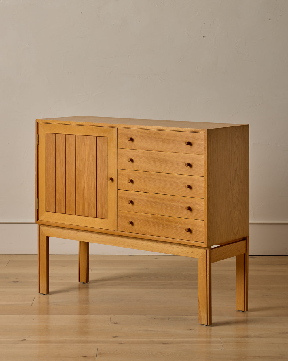 Oak Cabinet with Drawers by Rud Thygesen & Johnny Sorensen