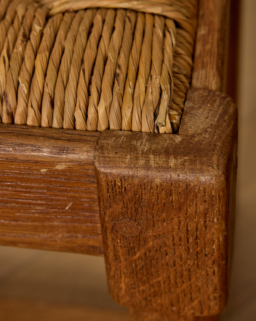 French Oak Dining Chairs - Set 8