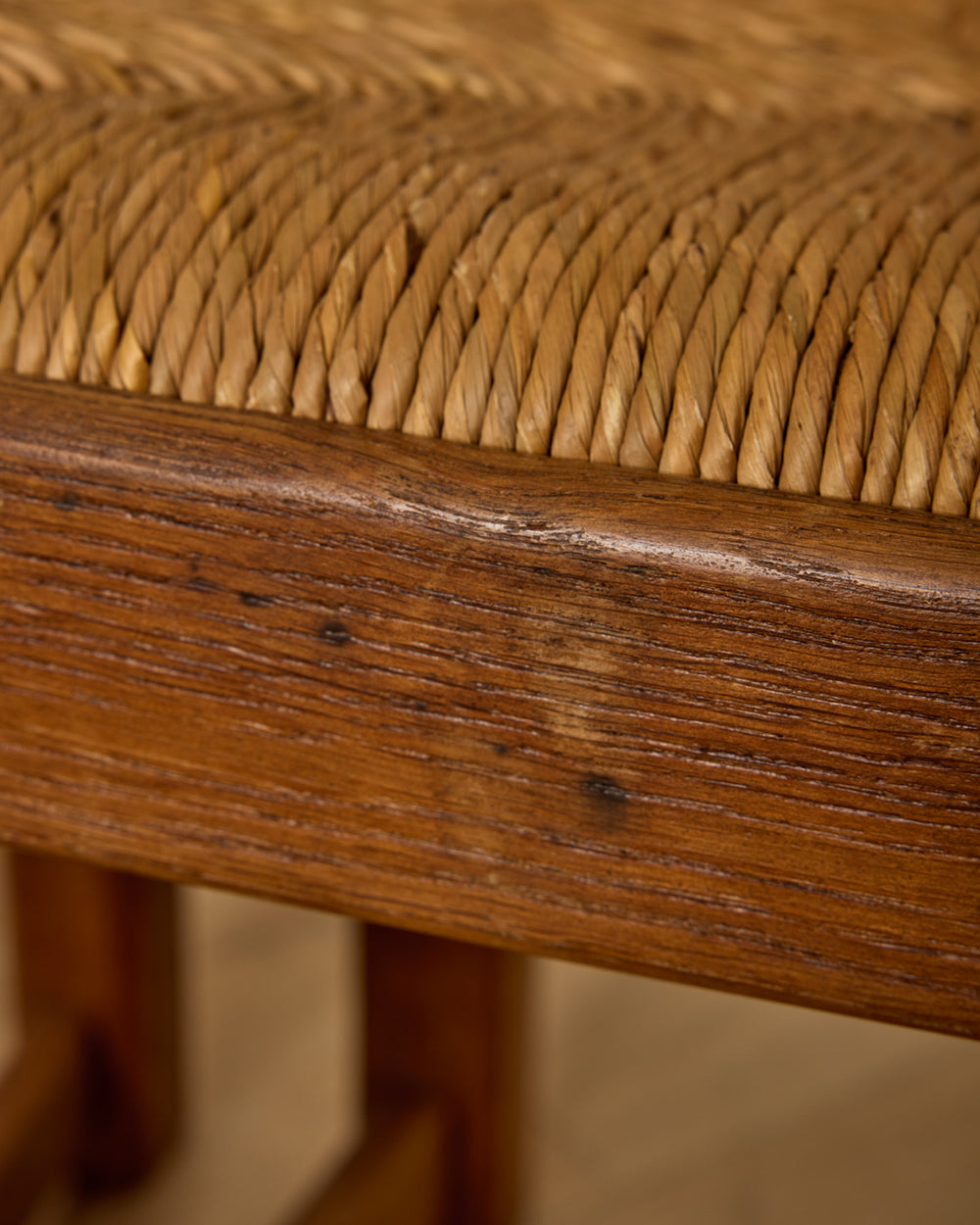 French Oak Dining Chairs - Set 8