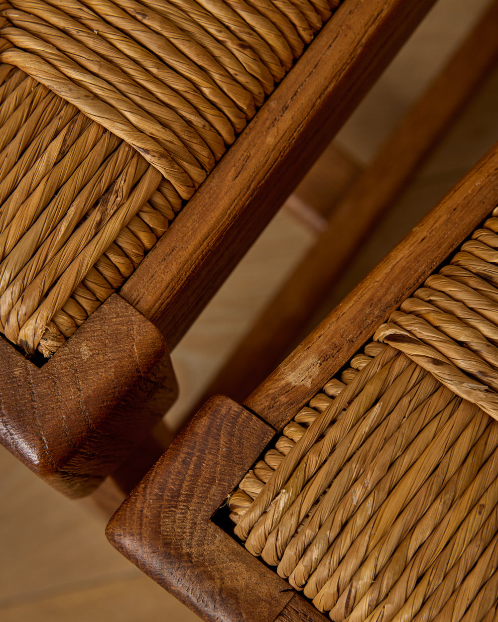 French Oak Dining Chairs - Set 8