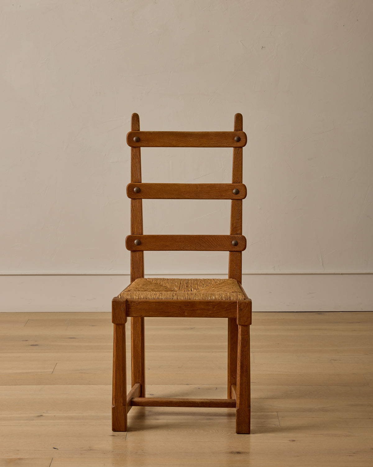 French Oak Dining Chairs - Set 8