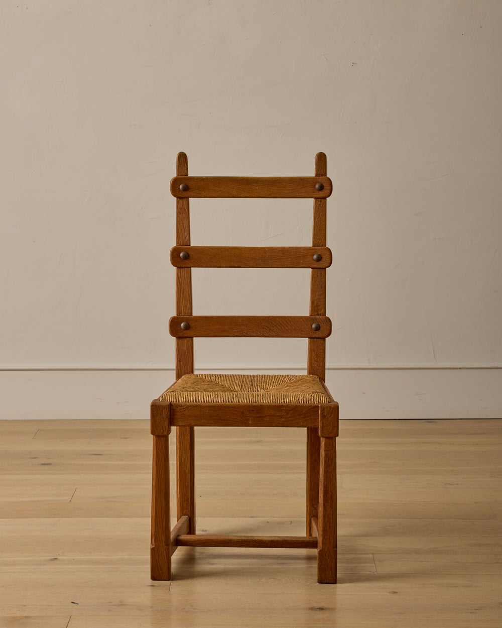 French Oak Dining Chairs - Set 8