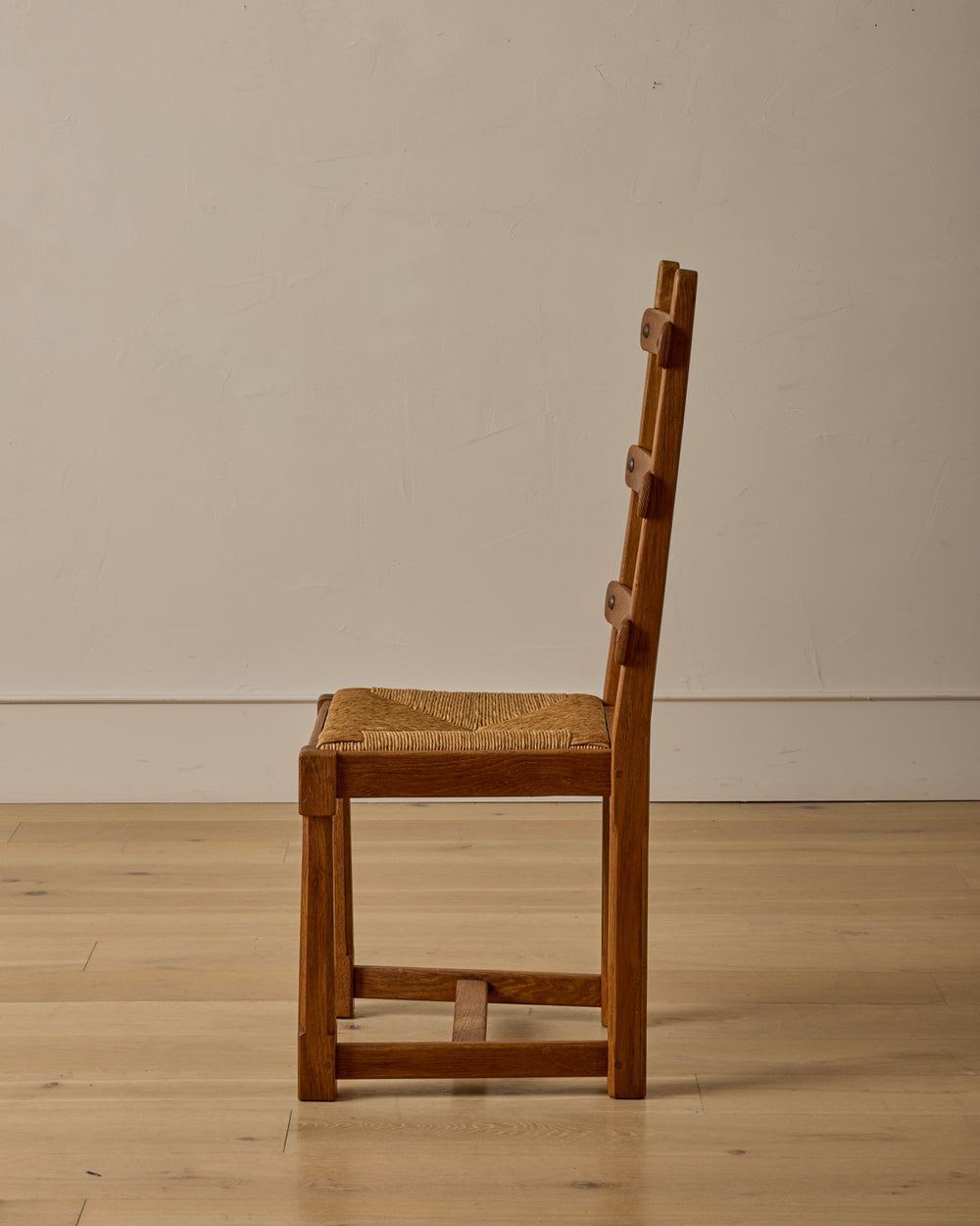 French Oak Dining Chairs - Set 8