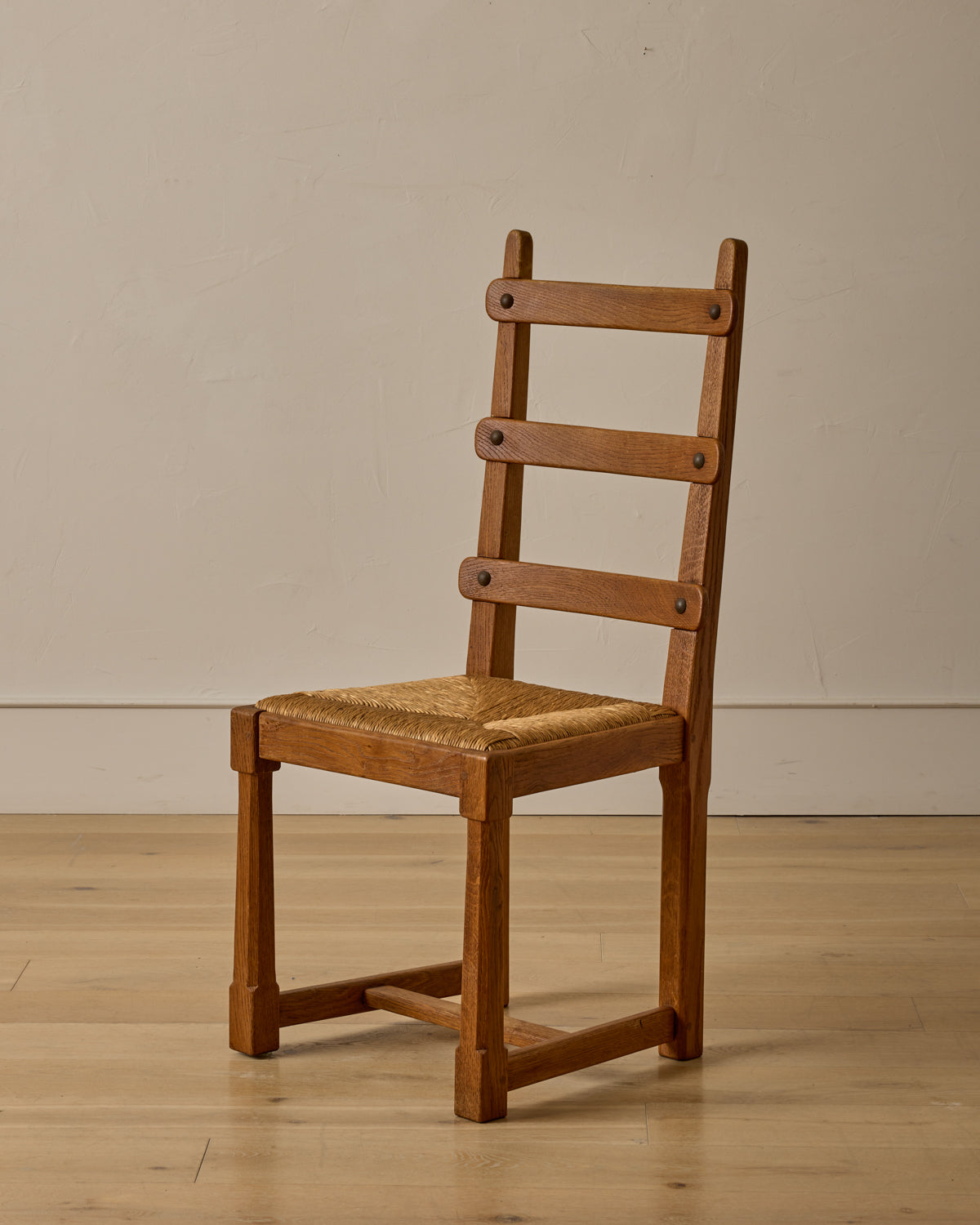 French Oak Dining Chairs - Set 8