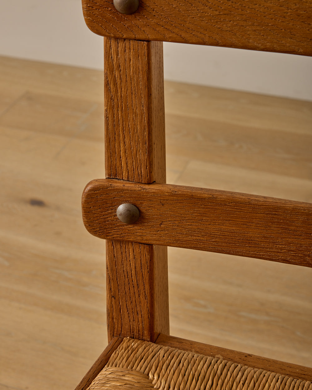 French Oak Dining Chairs - Set 8