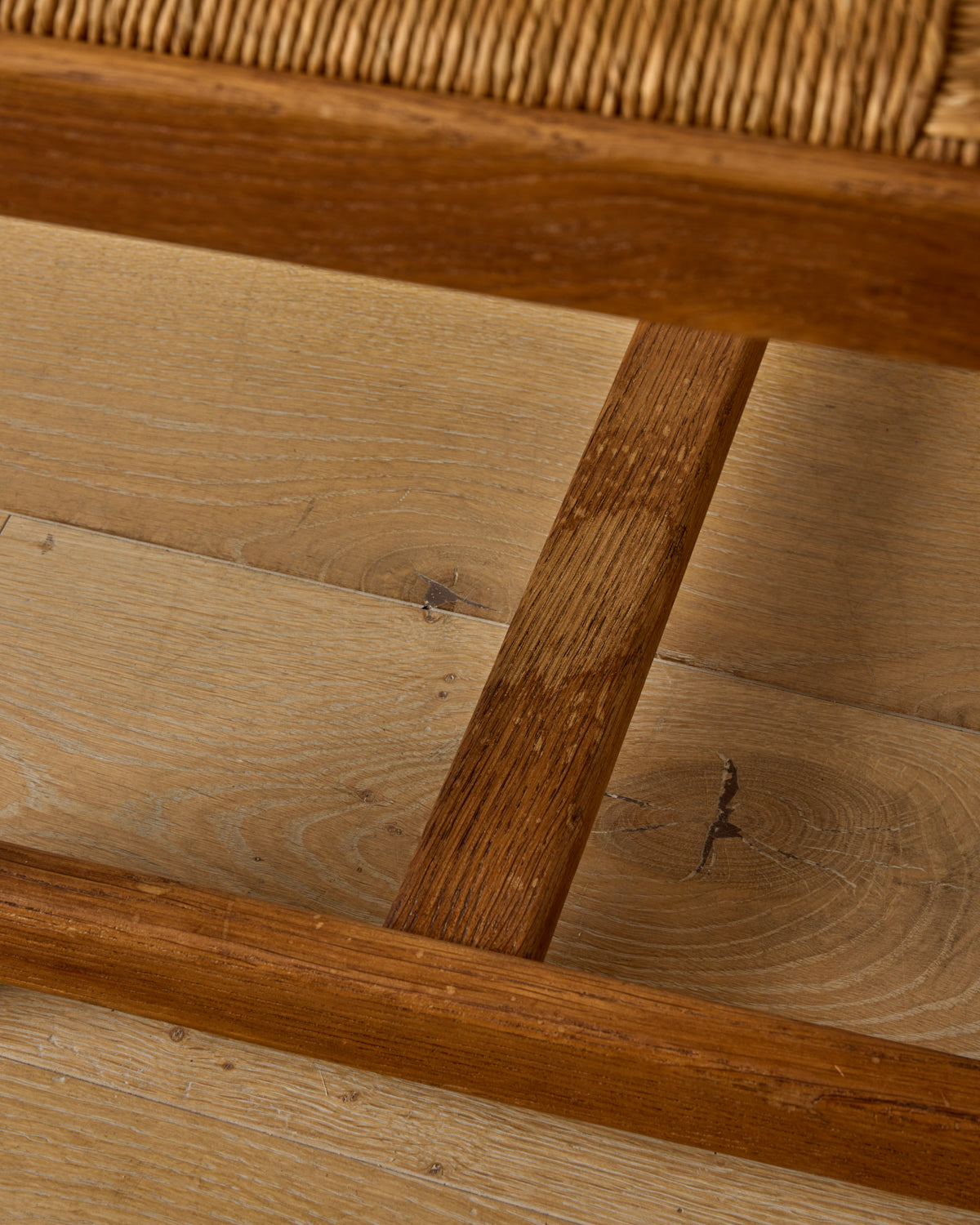 French Oak Dining Chairs - Set 8