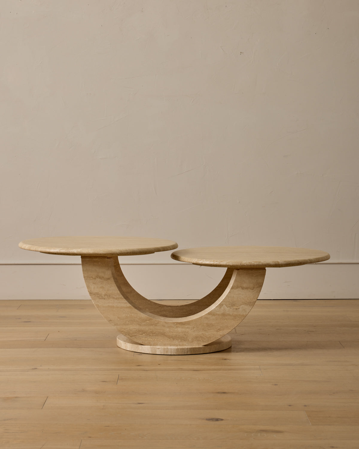 Travertine Arc Coffee Table