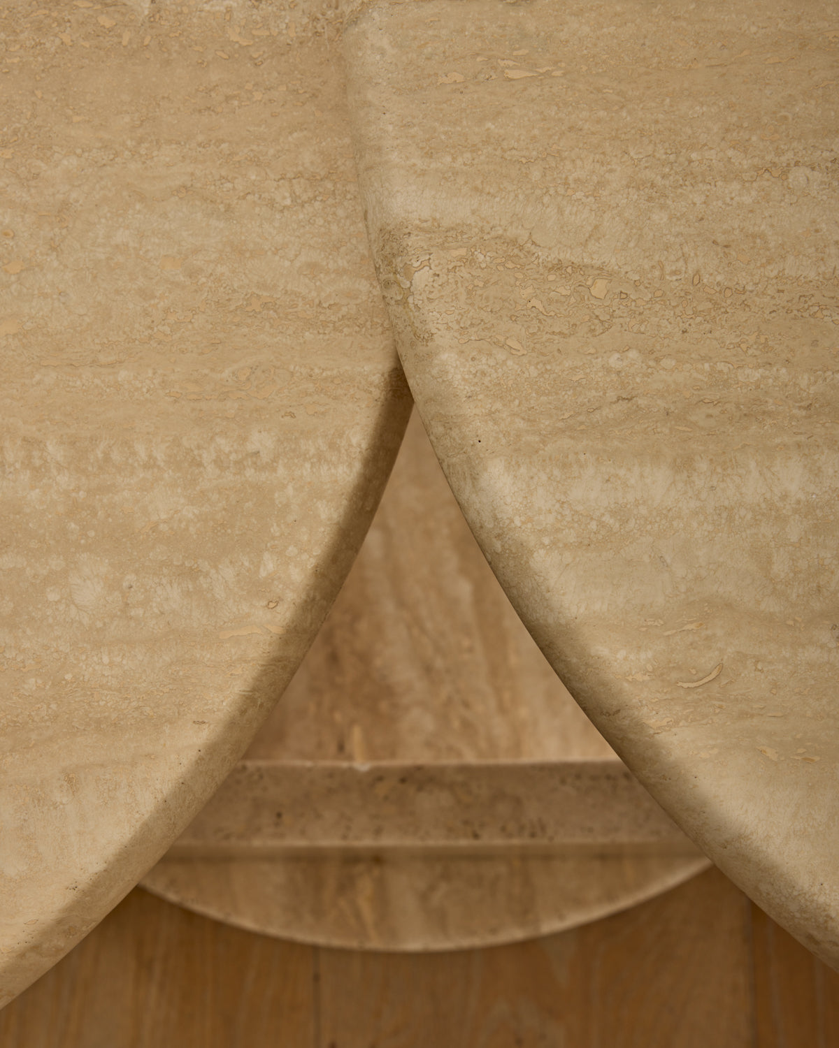 Travertine Arc Coffee Table