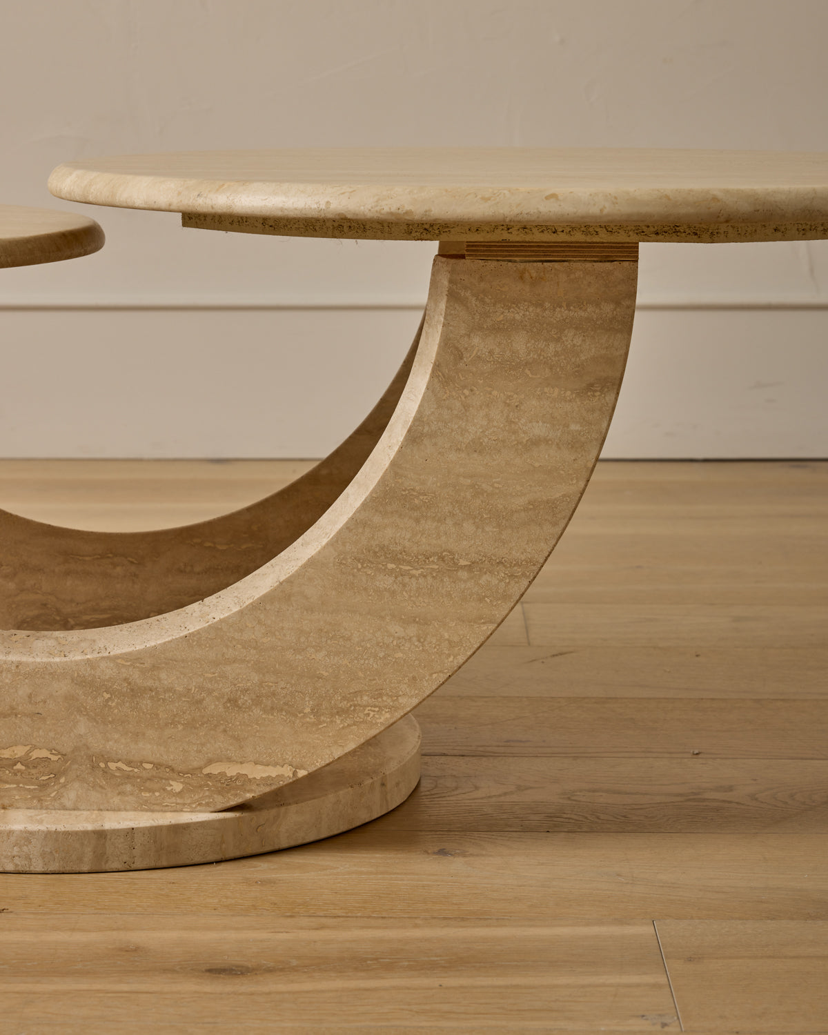 Travertine Arc Coffee Table