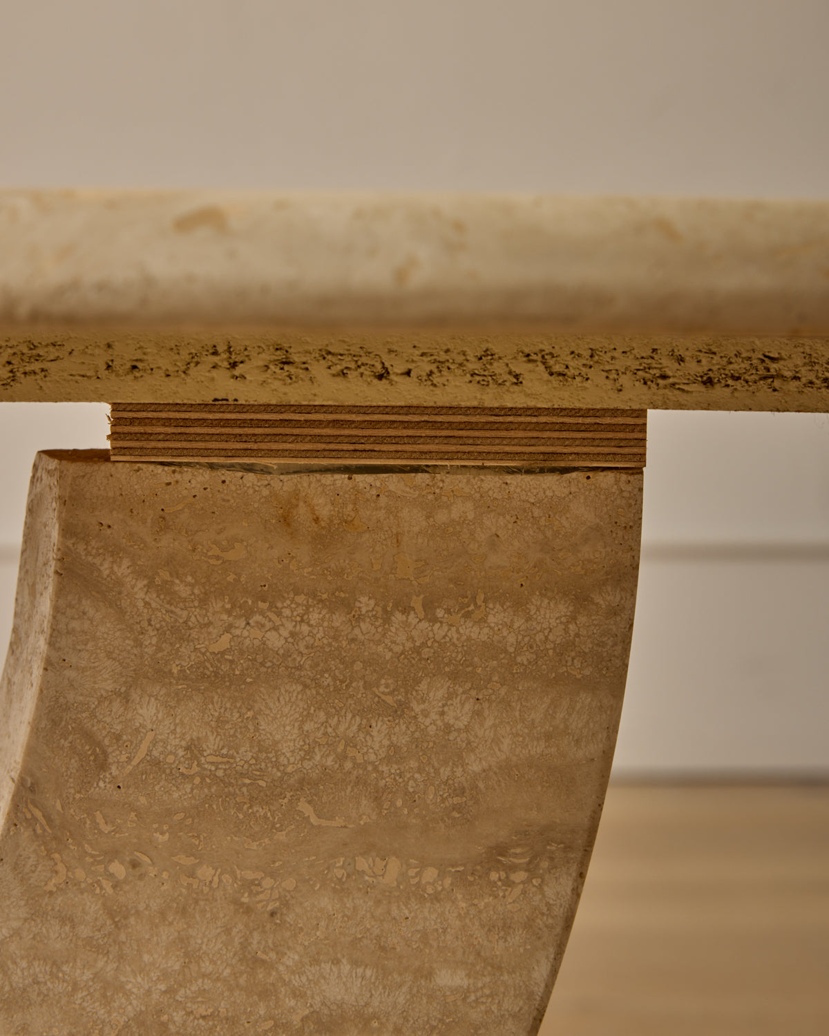 Travertine Arc Coffee Table