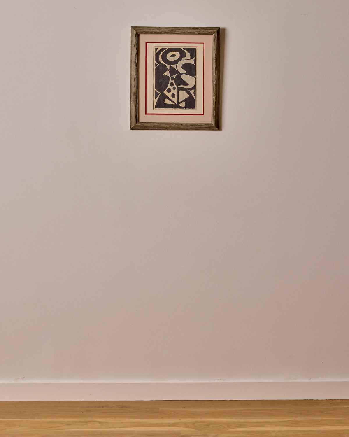 1960s Abstract Woodblock