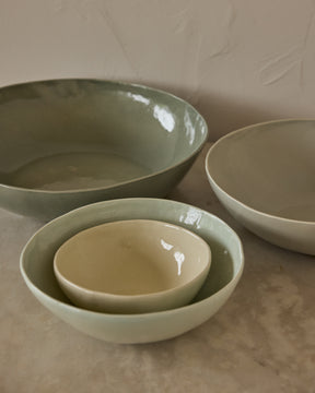Organic Ceramic Nesting Bowls - Coastal