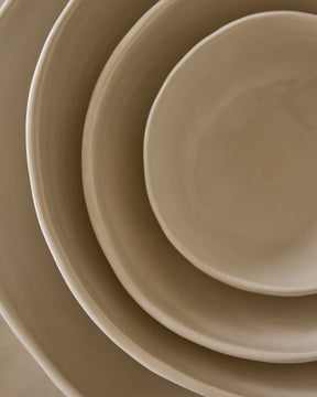 Organic Ceramic Nesting Bowls - Salt