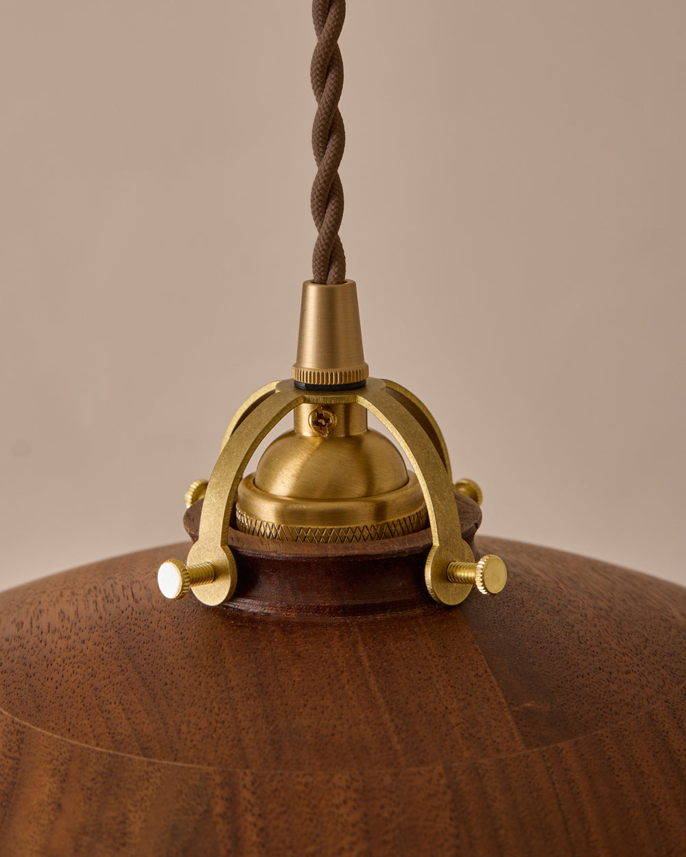 #shade-finish_black walnut #Cord-Color---Glass_Brown Cord - Clear Globe