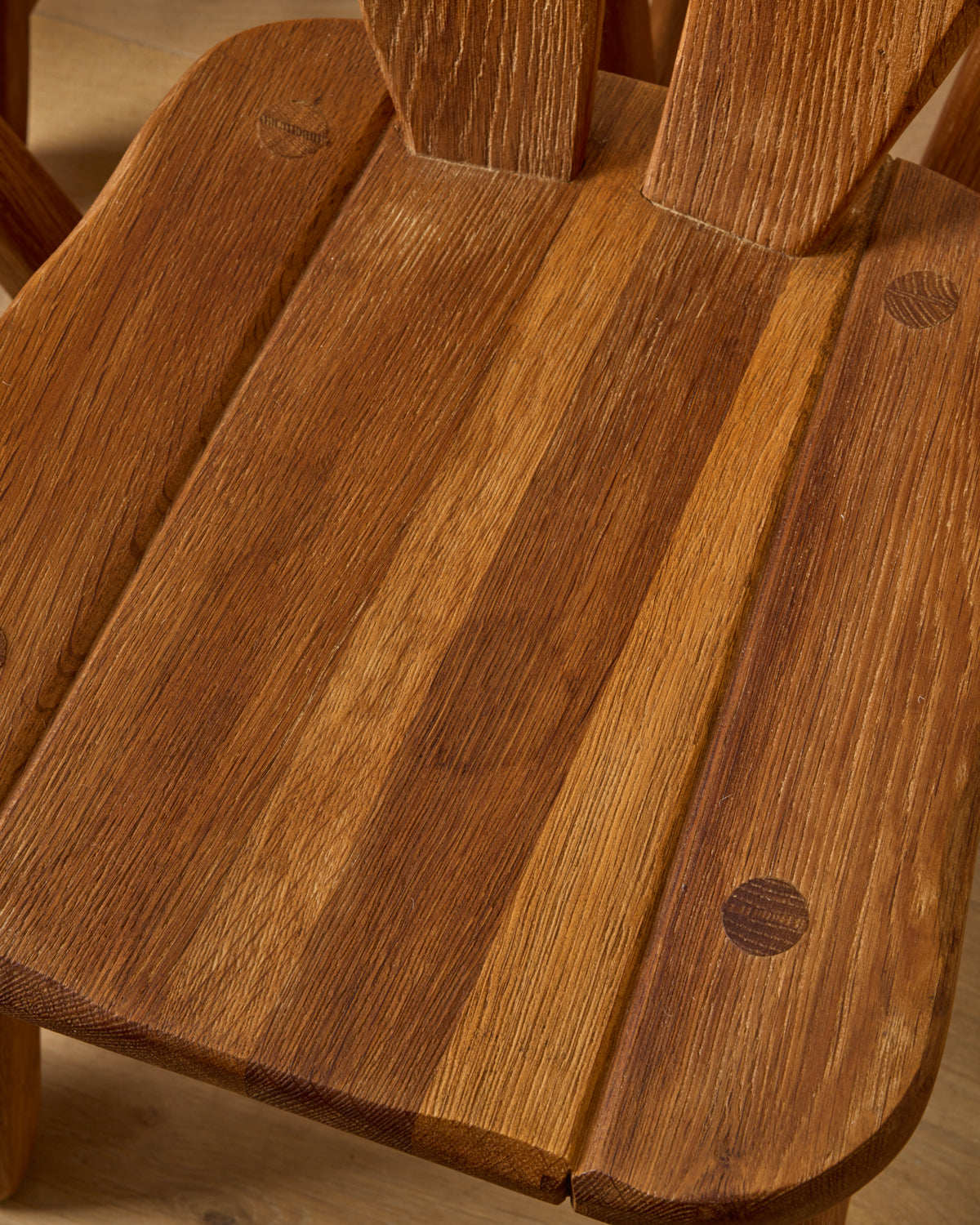 Belgian Oak Dining Chairs by De Puydt - Set of 6