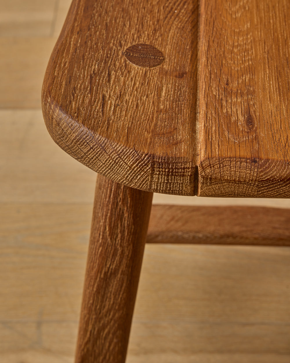 Belgian Oak Dining Chairs by De Puydt - Set of 6
