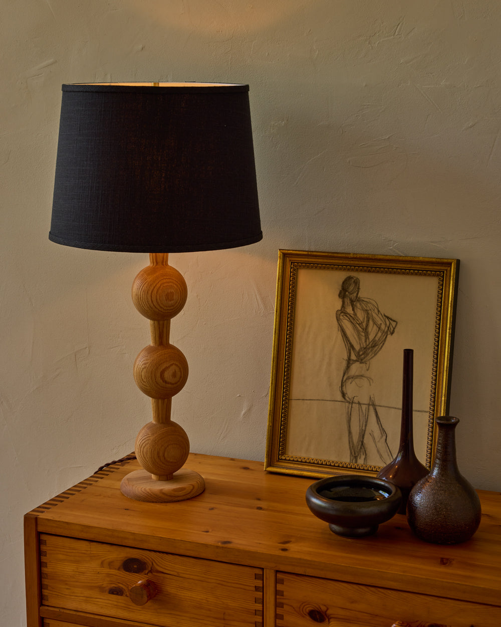 Mixed Brown Studio Vase