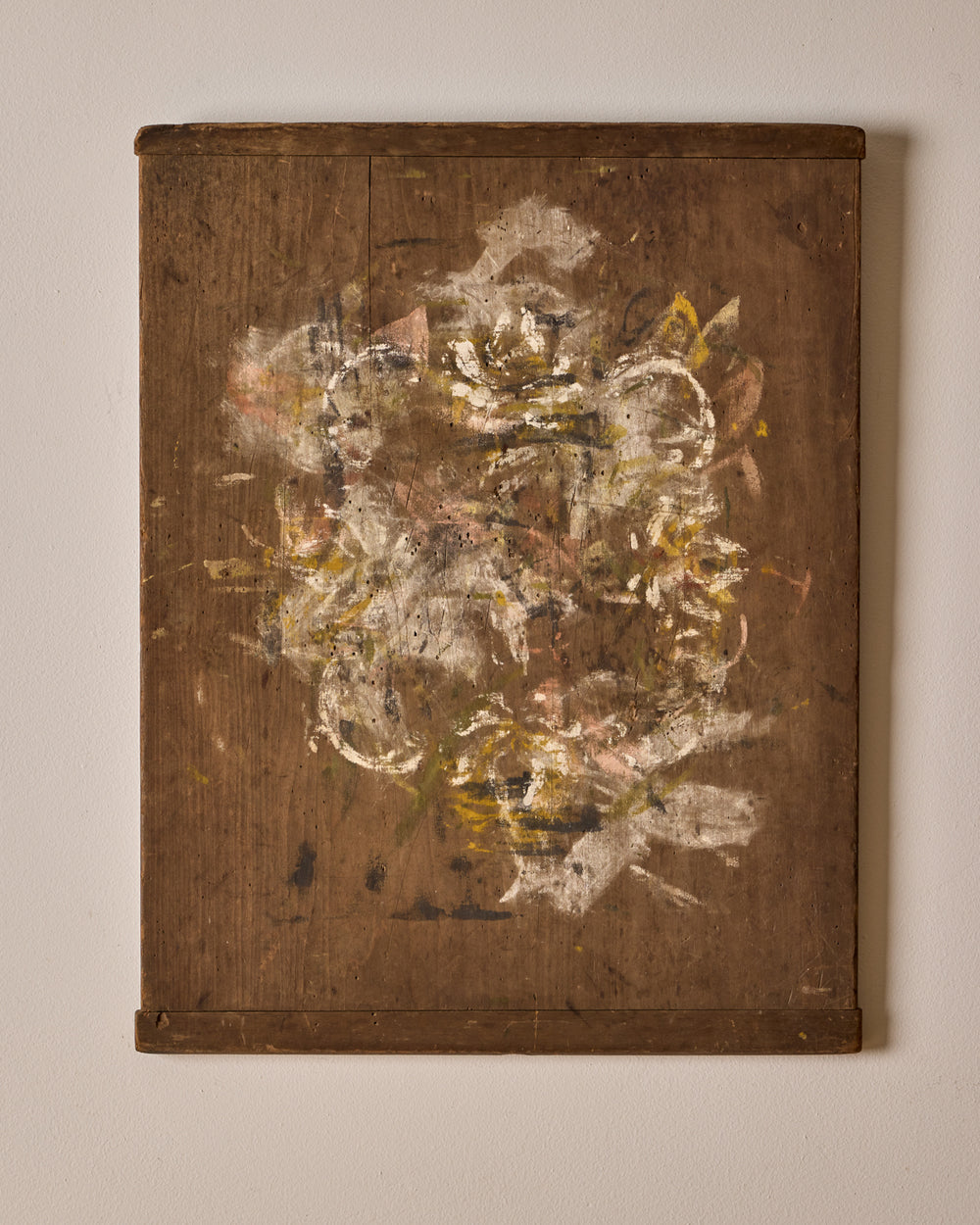 Abstract on Wood Panel