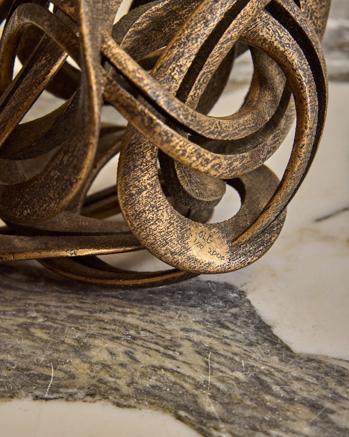 Bronze Knot Sculpture
