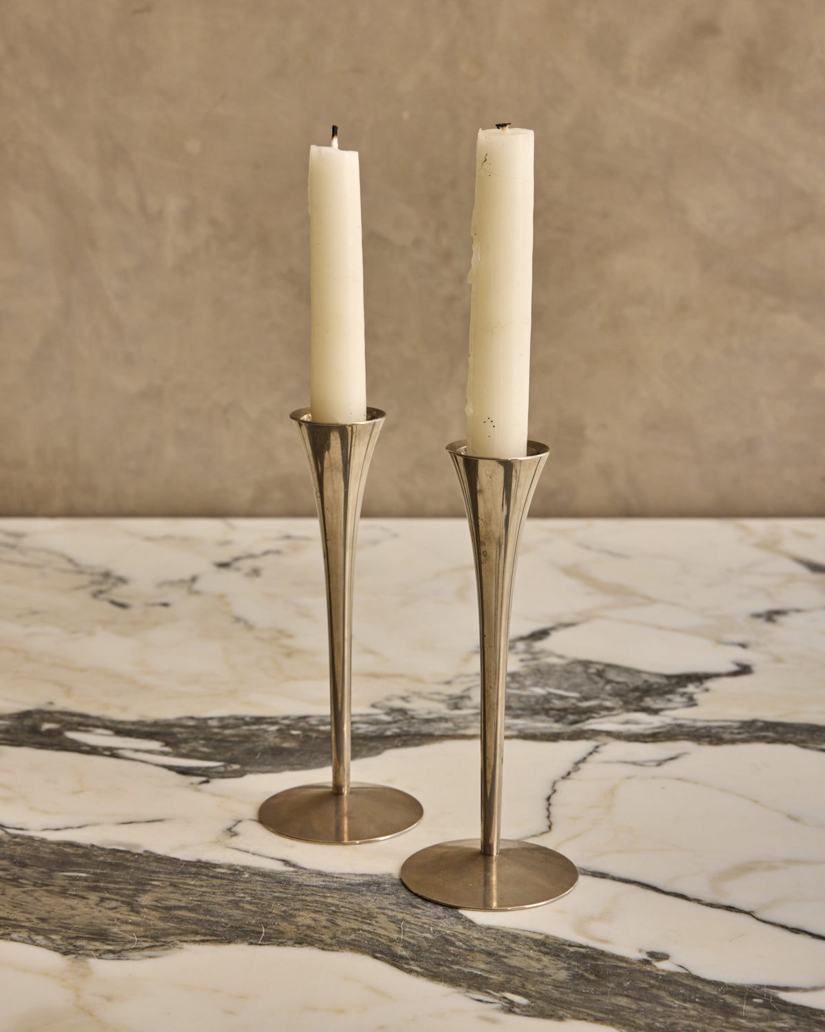 Pair of Tulip Candle Holders