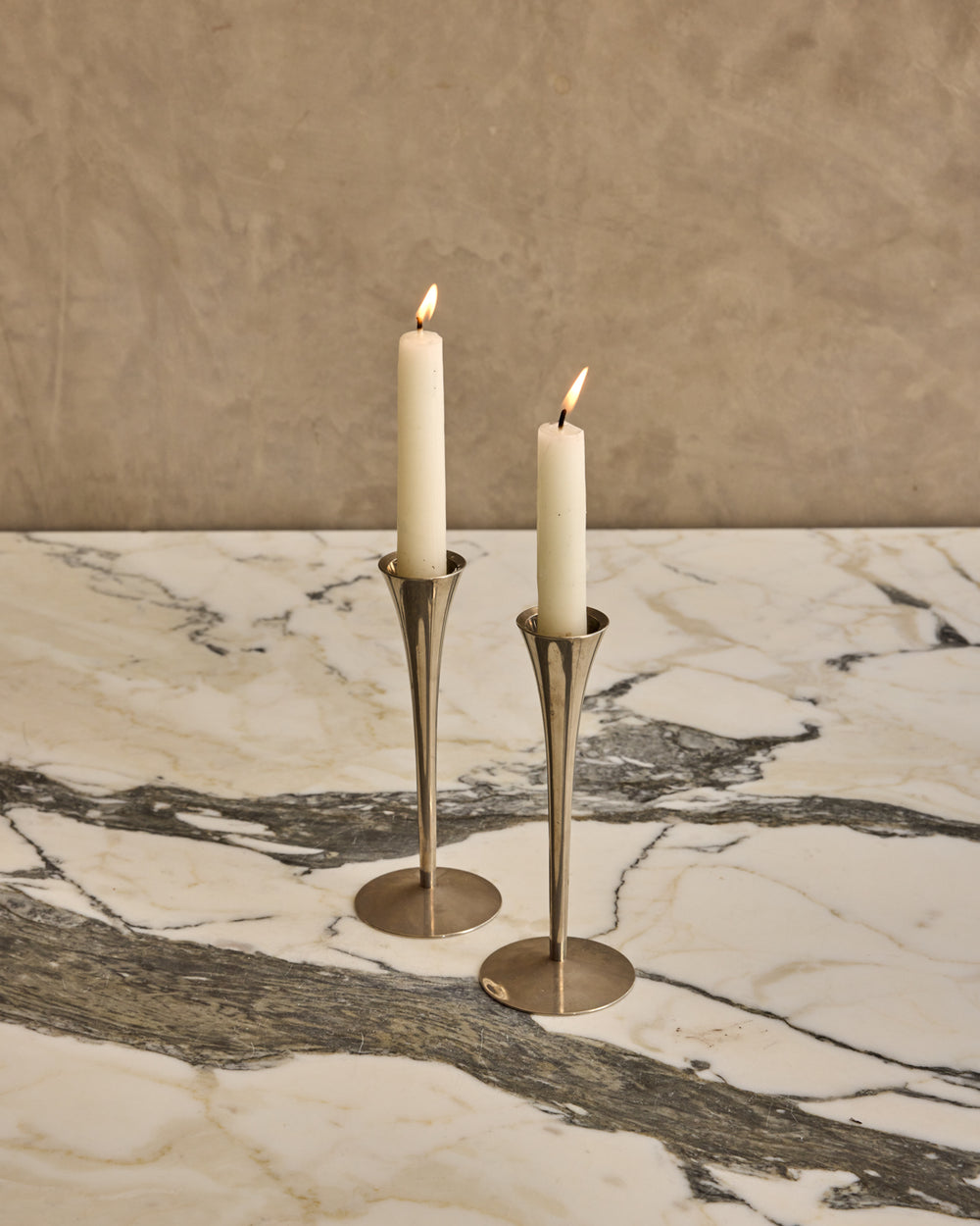 Pair of Tulip Candle Holders