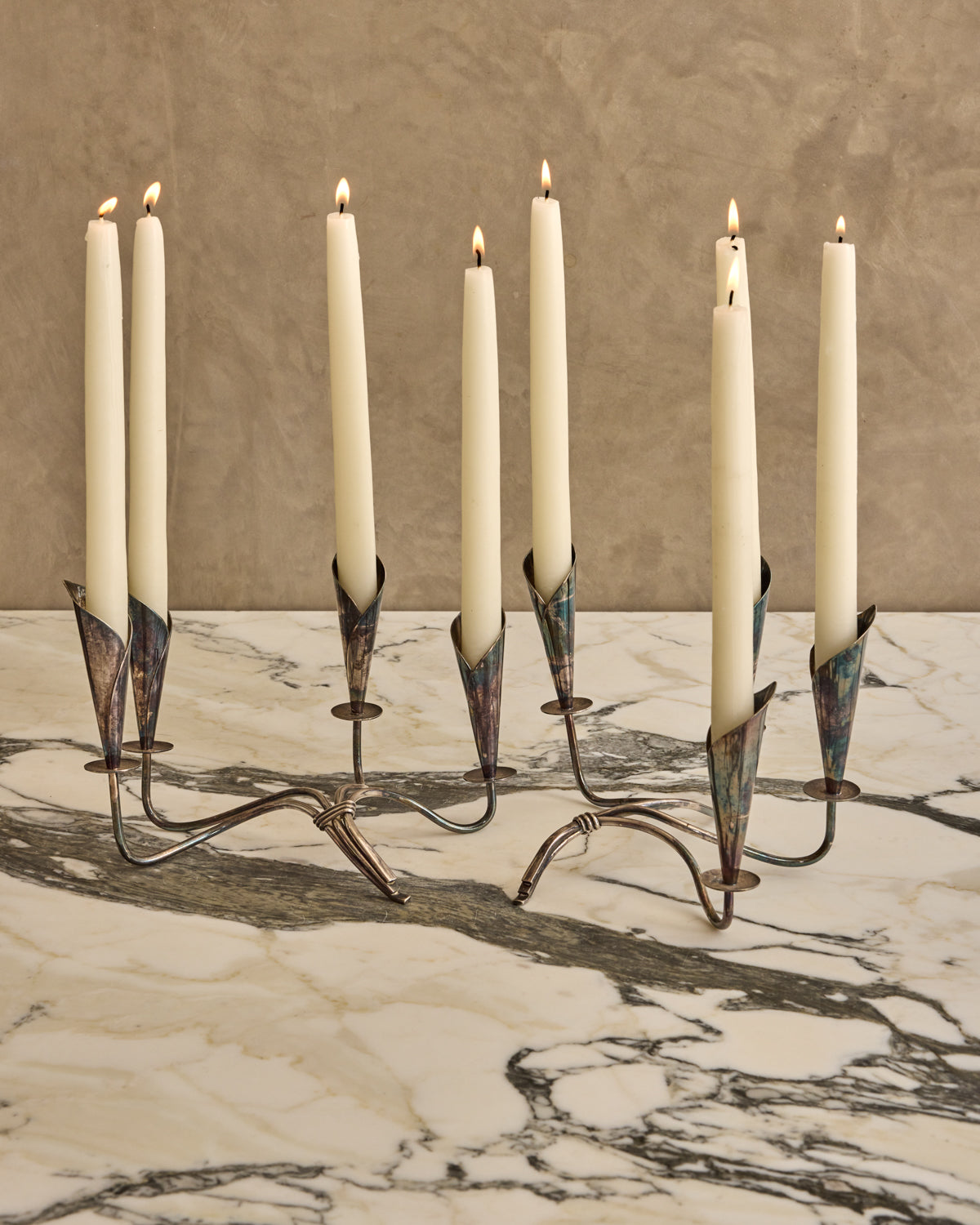 Pair of Bouquet Candelabras