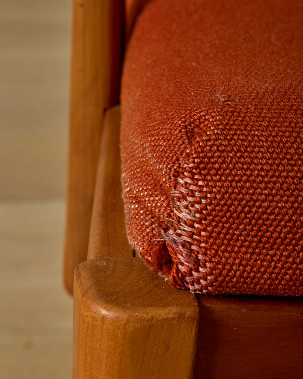1940s Dutch High Back Rope Chair