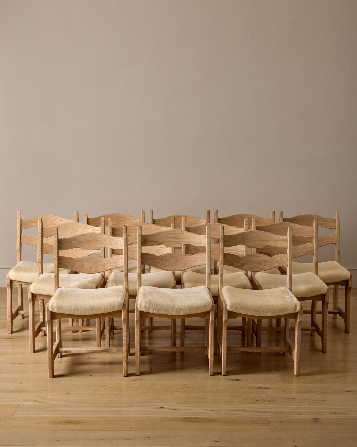1980s Brutalist Razorback Dining Chairs - Set of 12