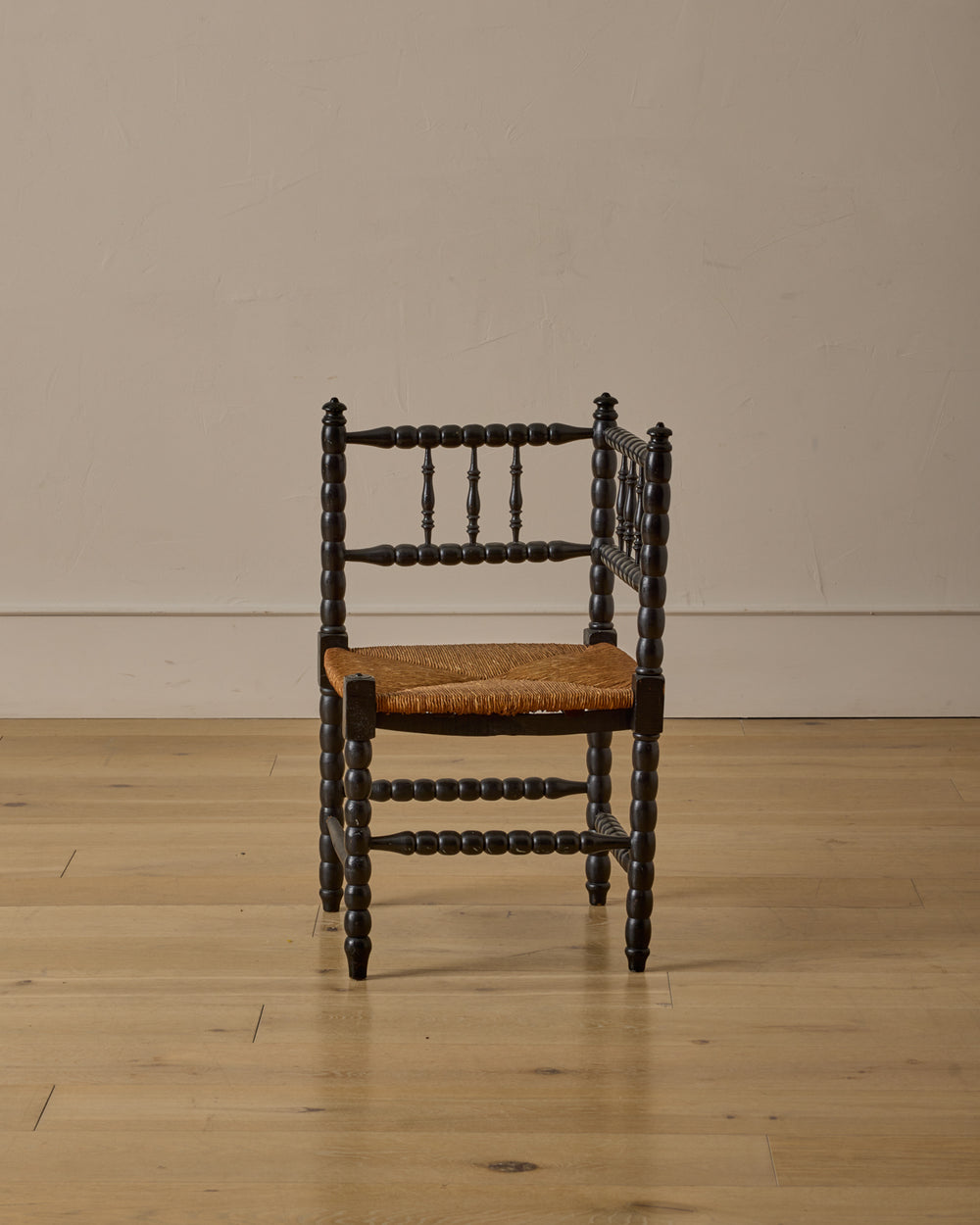 Ebonized Corner Bobbin Chair