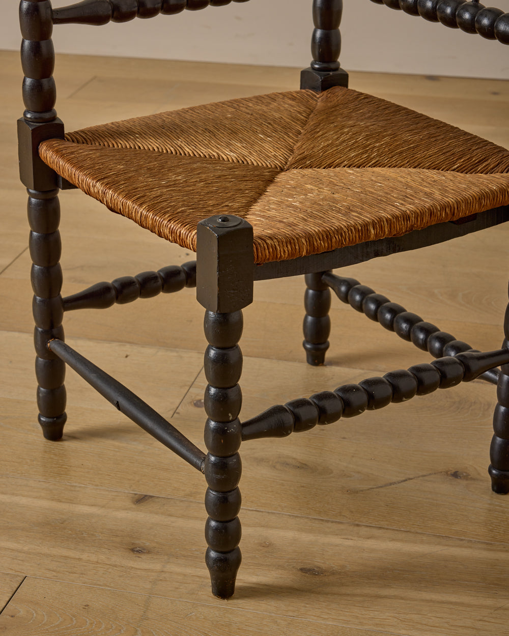 Ebonized Corner Bobbin Chair