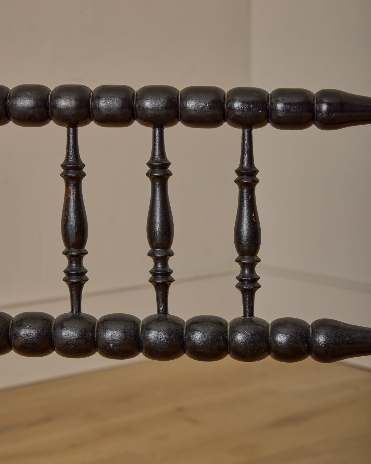 Ebonized Corner Bobbin Chair