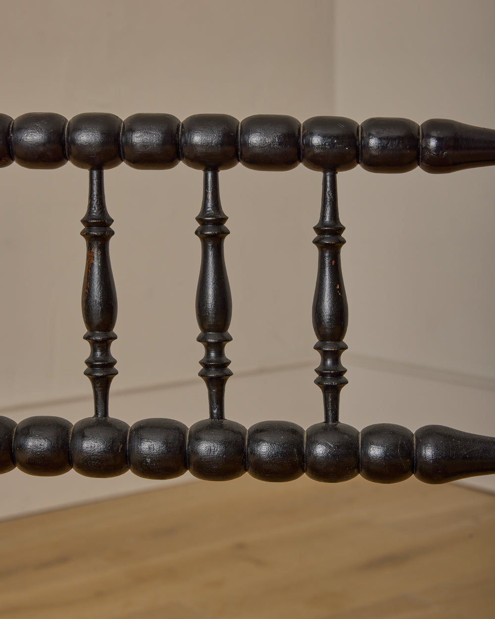 Ebonized Corner Bobbin Chair