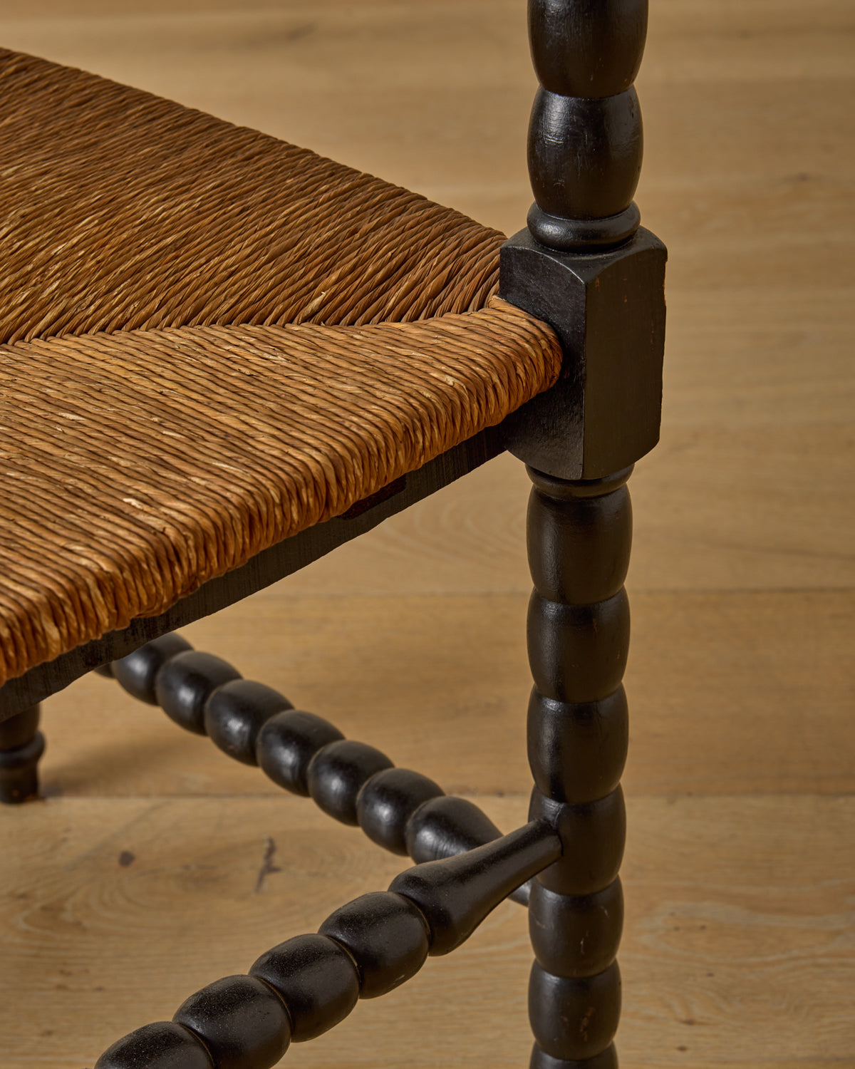 Ebonized Corner Bobbin Chair