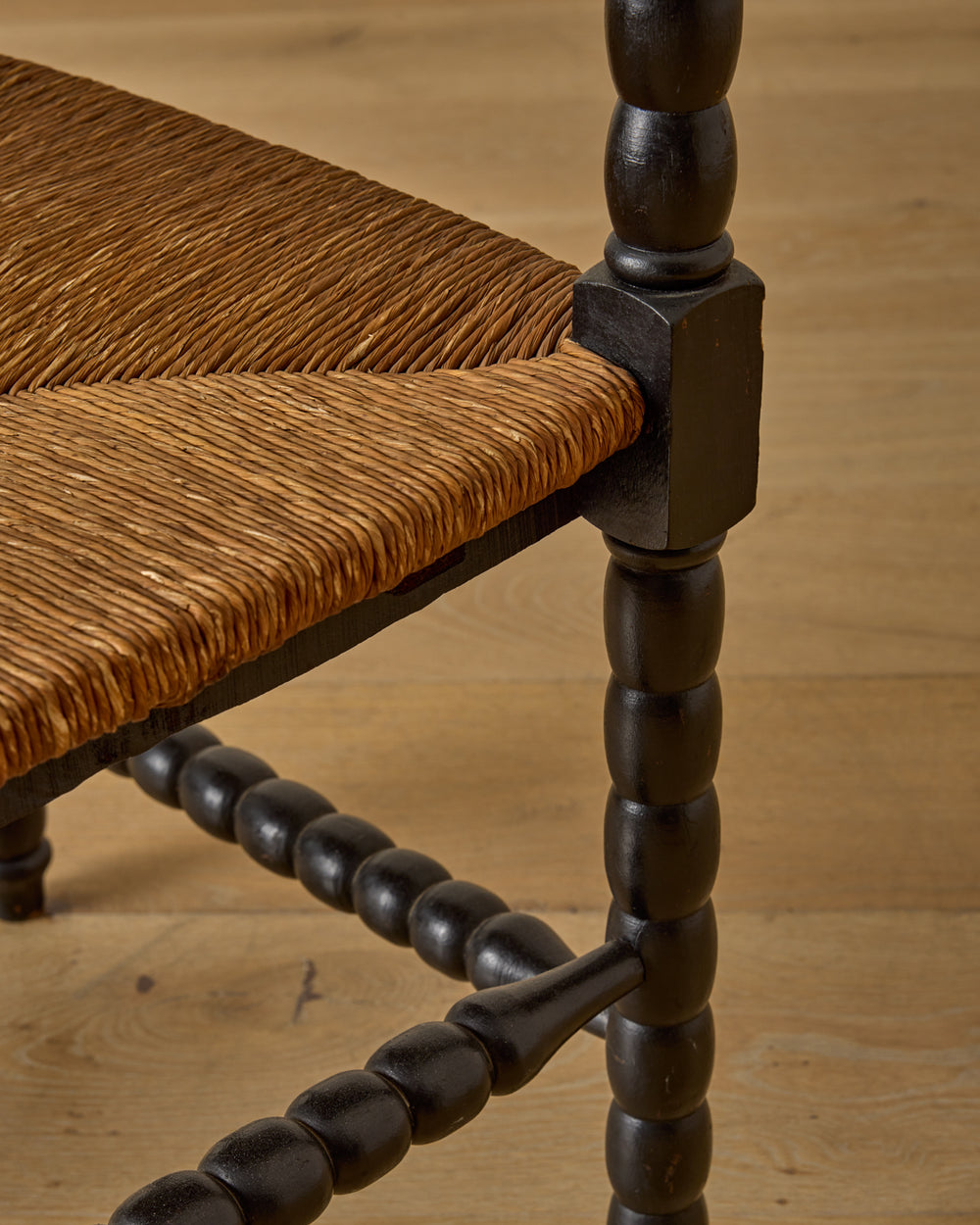 Ebonized Corner Bobbin Chair