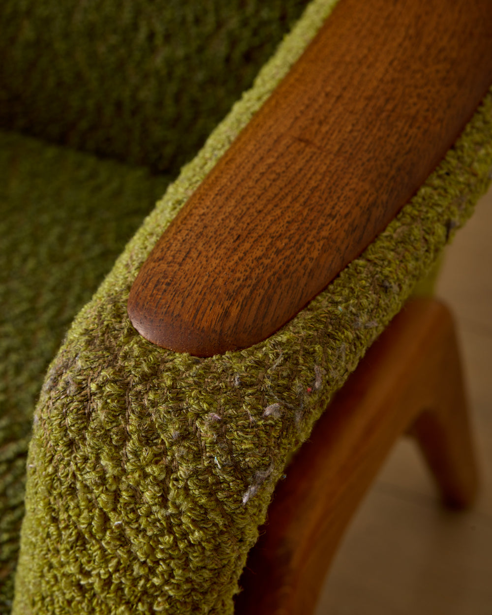 Pair of Oak Frame Easy Chairs
