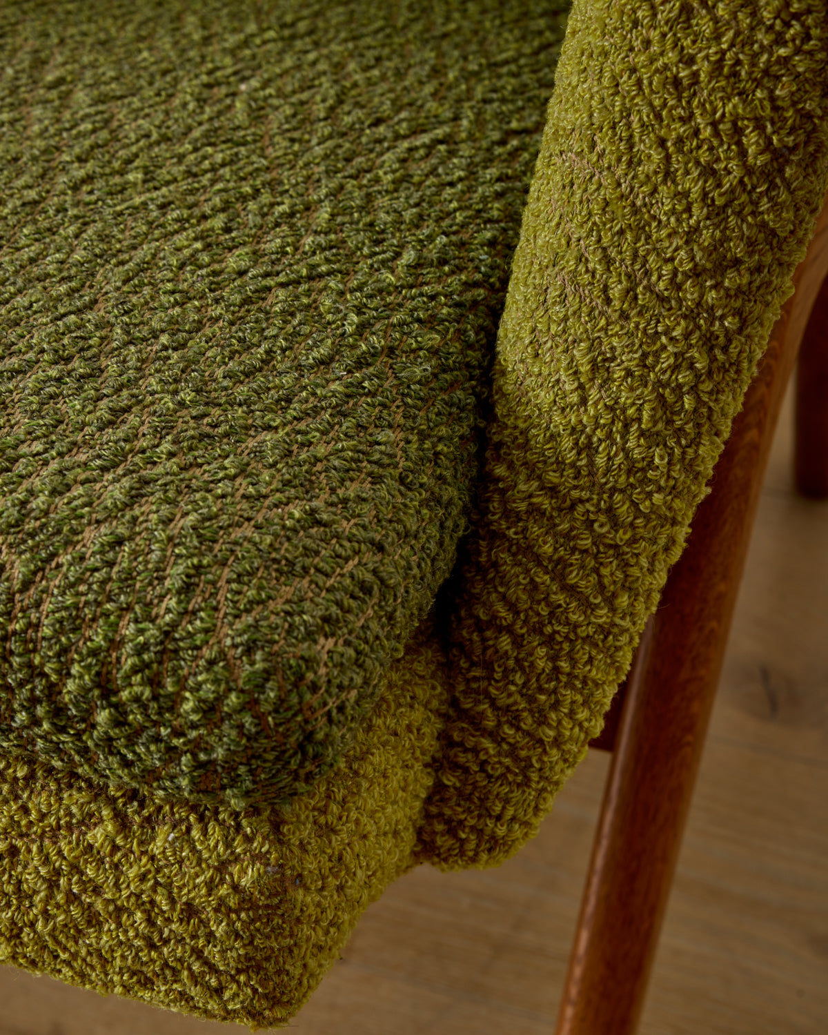 Pair of Oak Frame Easy Chairs