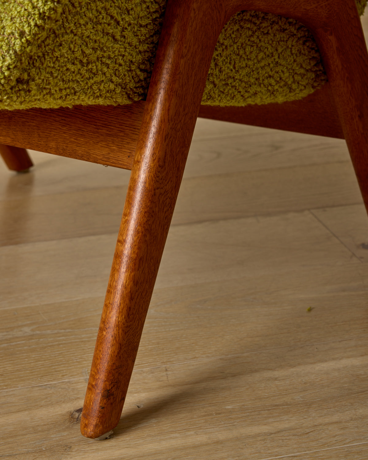 Pair of Oak Frame Easy Chairs