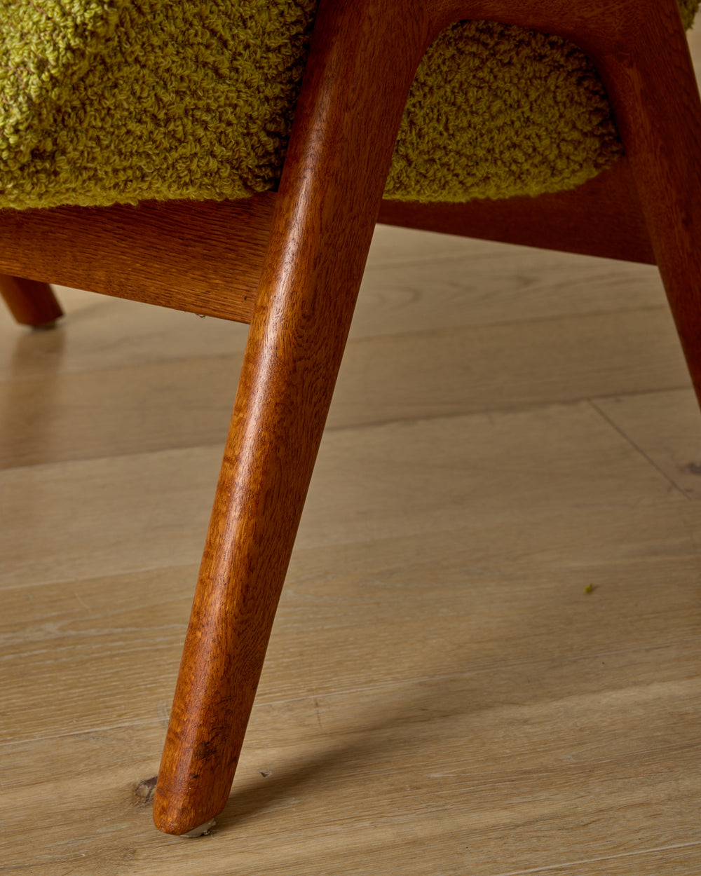 Pair of Oak Frame Easy Chairs
