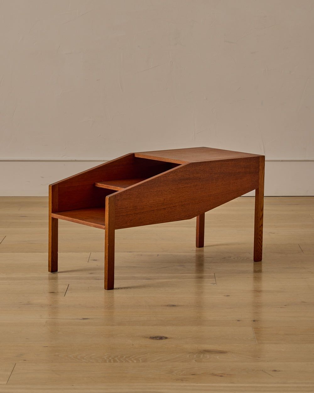 Mid-Century Teak Tiered Table
