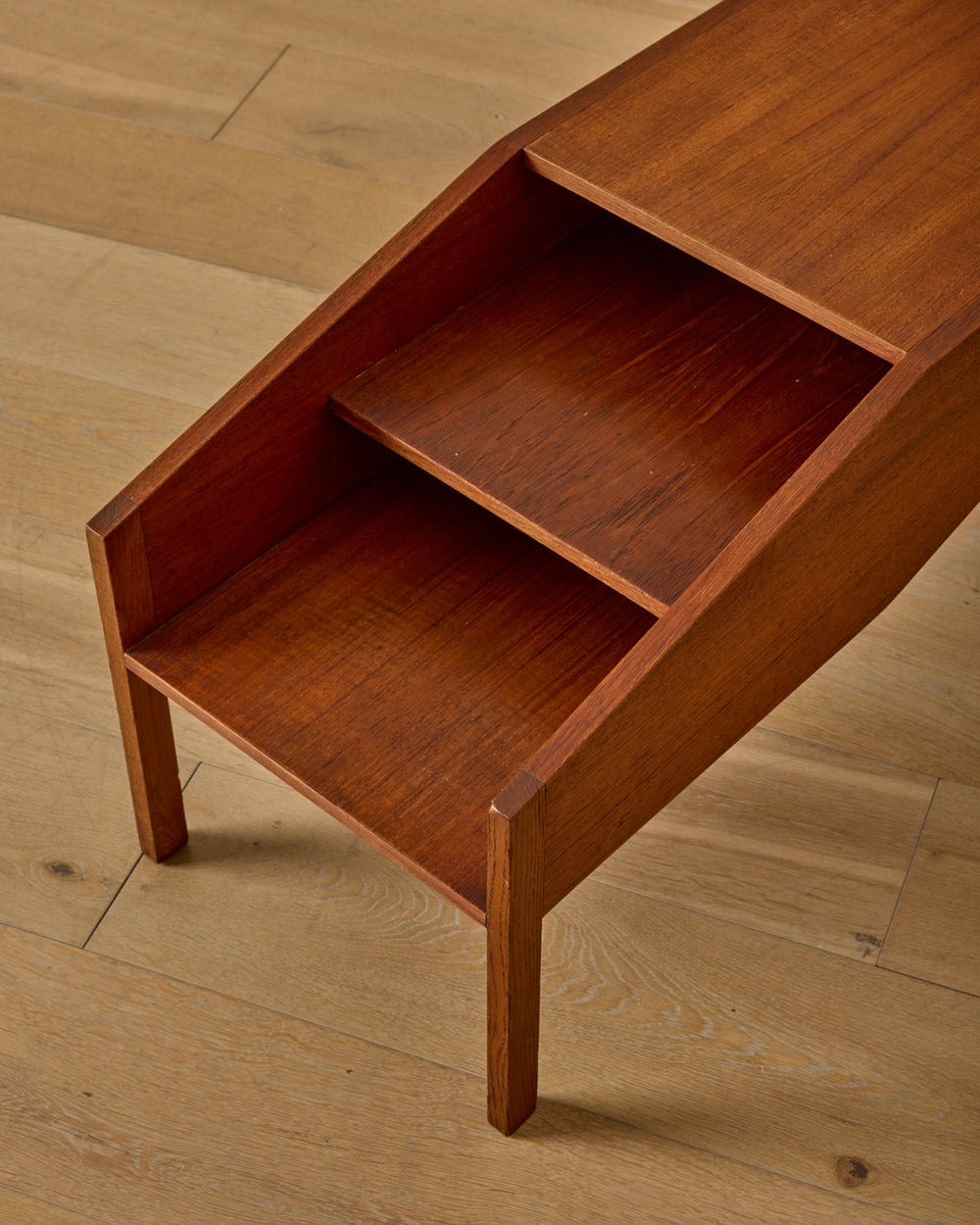 Mid-Century Teak Tiered Table