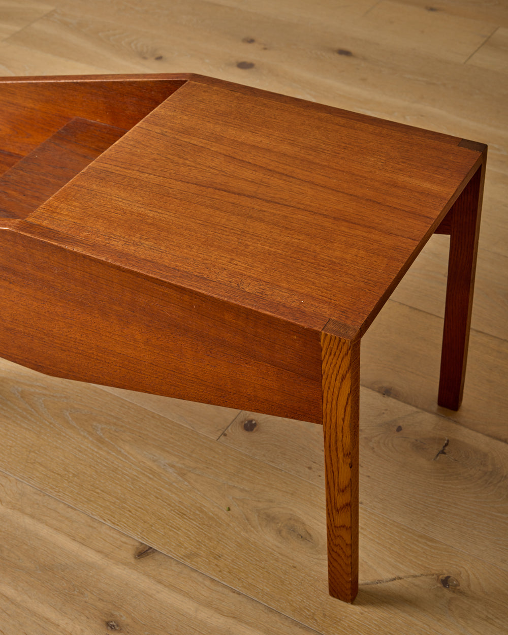 Mid-Century Teak Tiered Table