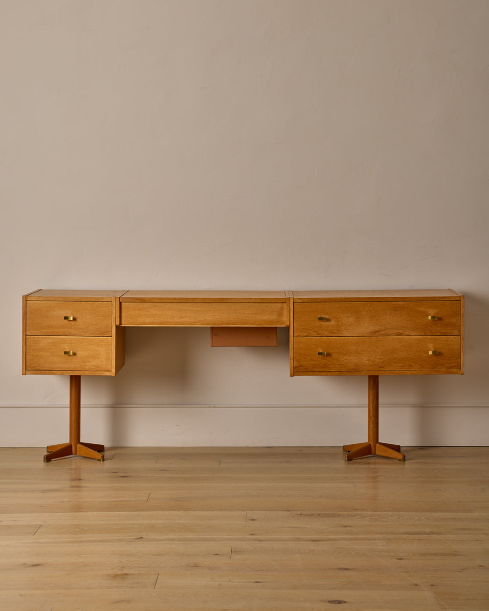 Scandinavian Oak Dresser with Vanity