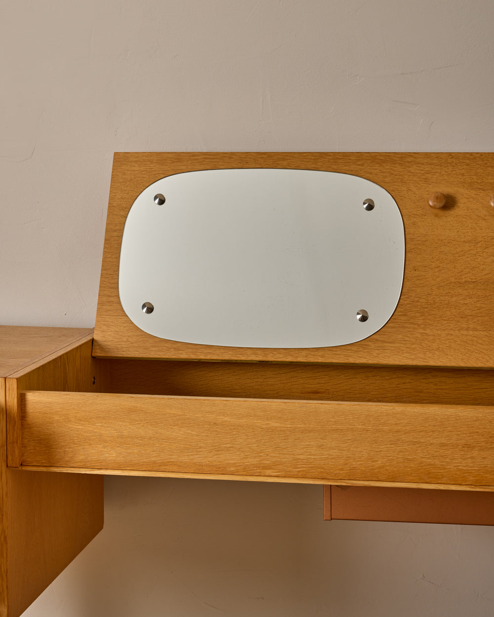 Scandinavian Oak Dresser with Vanity