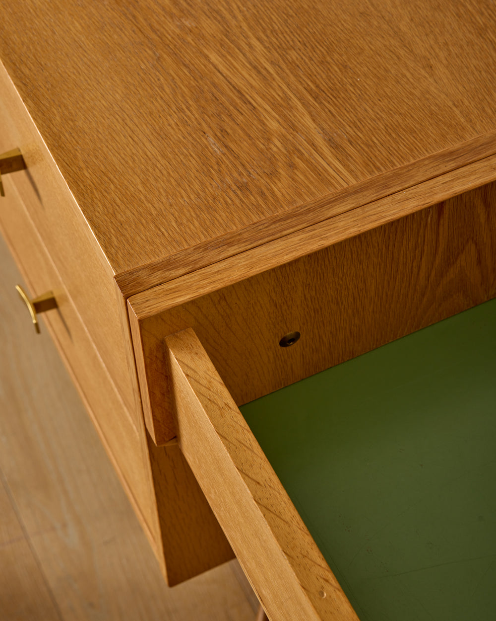 Scandinavian Oak Dresser with Vanity