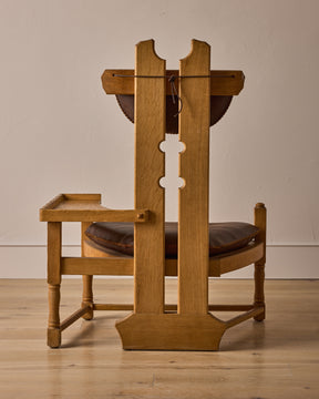 Dutch Oak Brutalist Chair