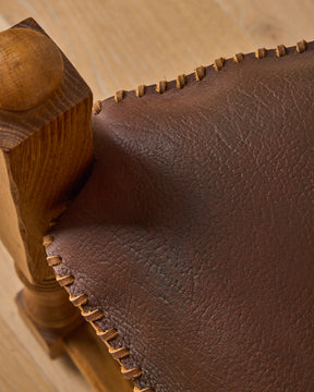 Dutch Oak Brutalist Chair