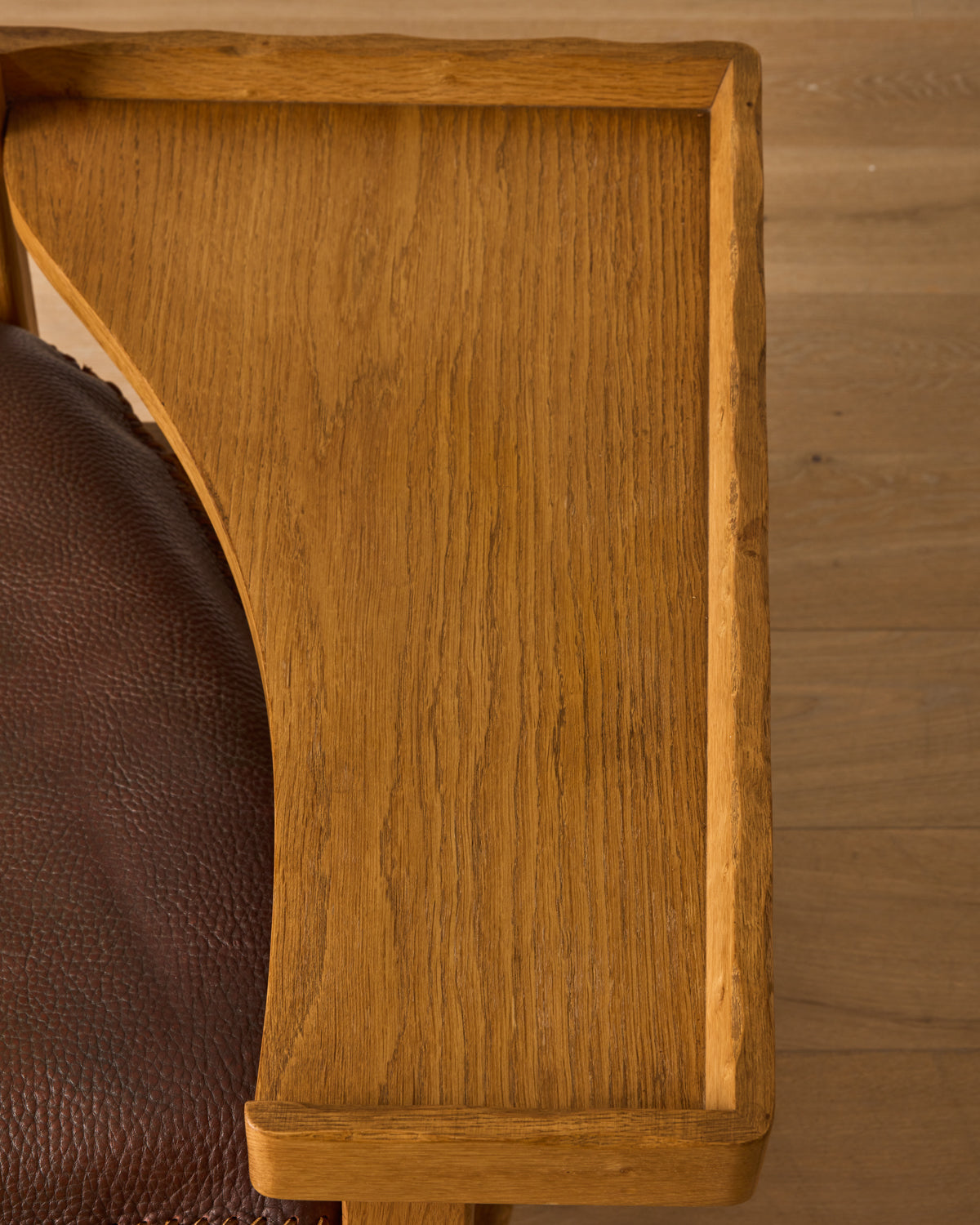 Dutch Oak Brutalist Chair