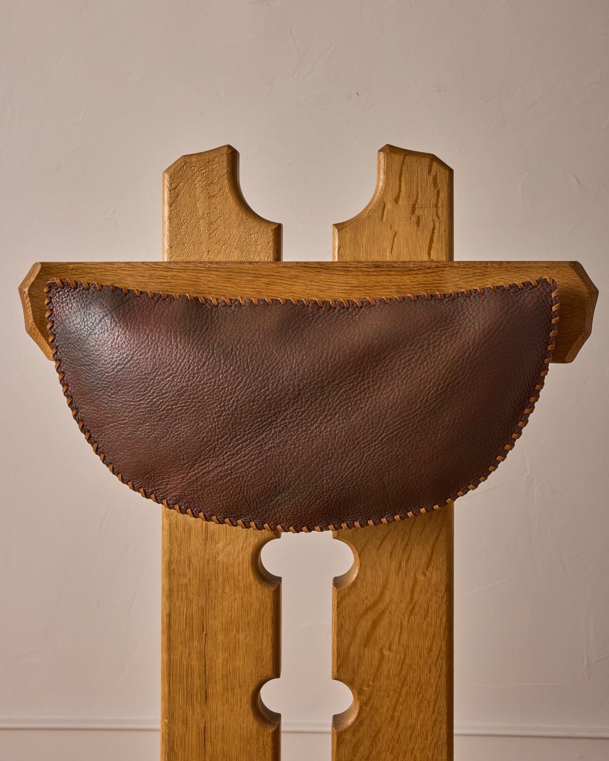 Dutch Oak Brutalist Chair