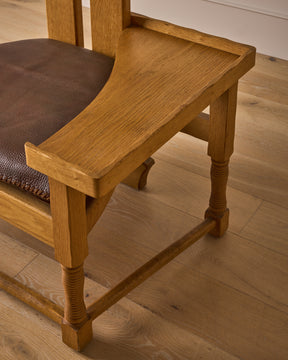 Dutch Oak Brutalist Chair